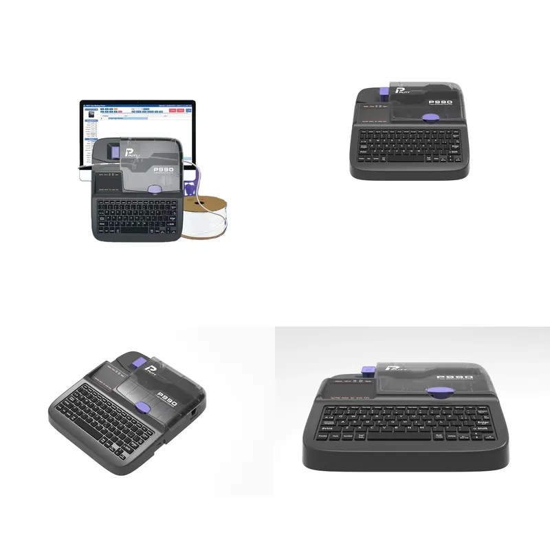 Label Printer - Professionele P990 kabel-etiketprinter, kabeltagsprinter, niet draadloos,