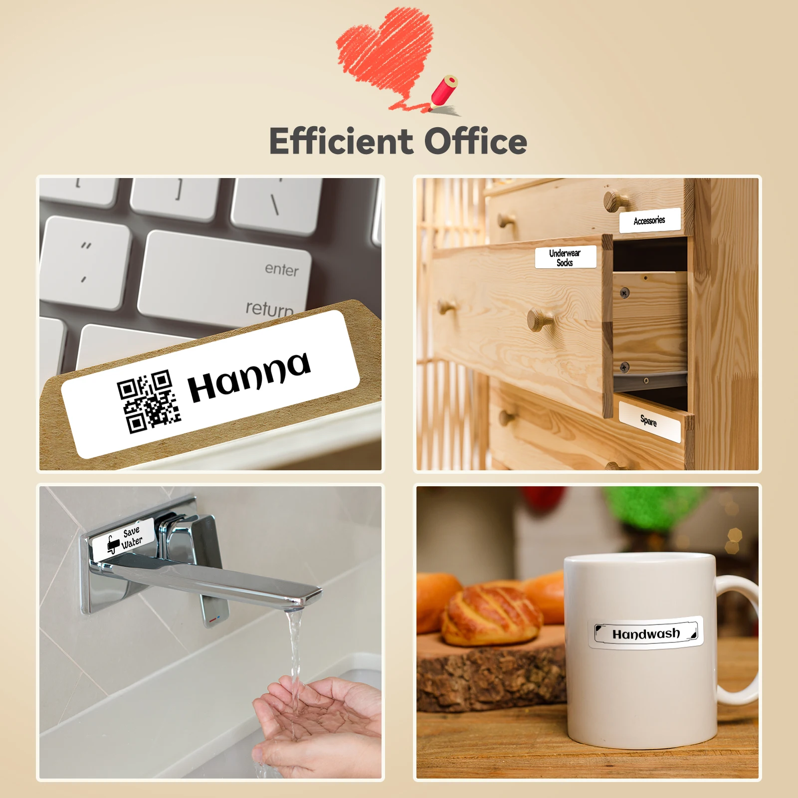 1Roll Zelfklevend Label Maker  - Label Maker recensie en prijs