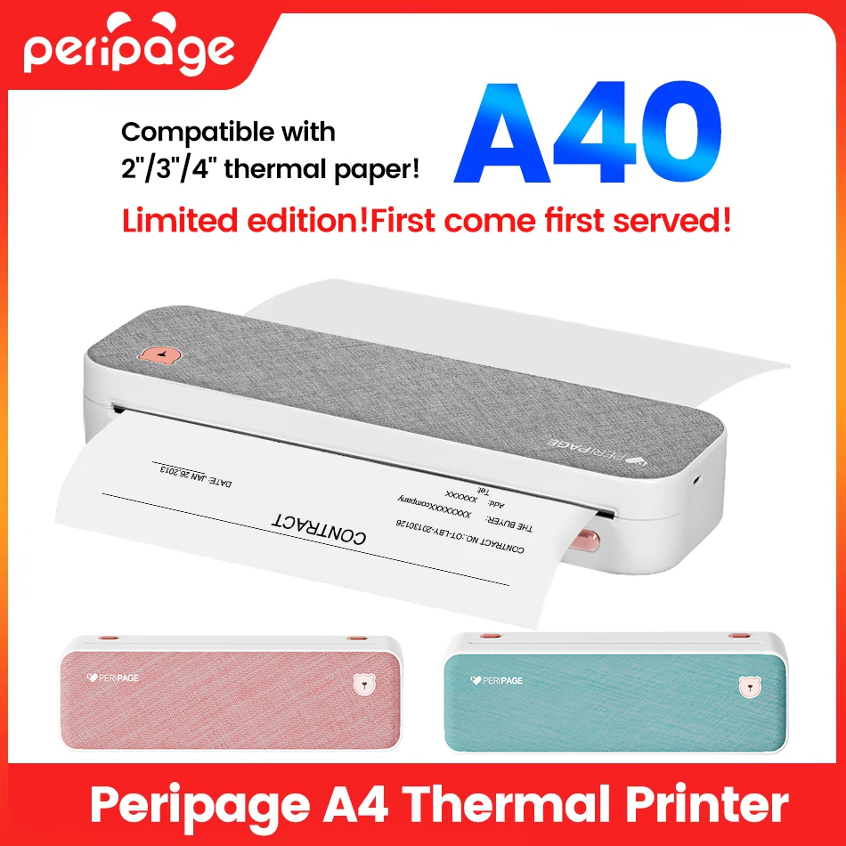 Peripage A4 draagbare printer  - Commercial Book Printing Machines recensie en prijs